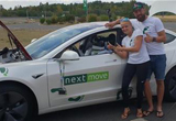 nextmove团队刷新惜油测试未载人版Model 3